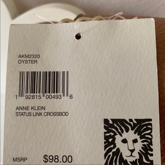 Anne Klein Status Link Oyster Crossbody NWT - Picture 8 of 9